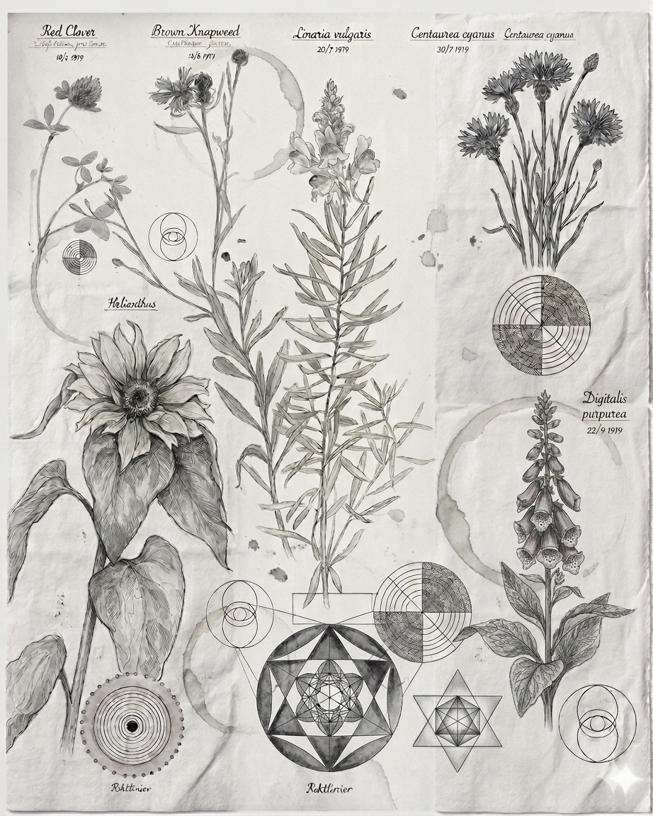 Botanical illustration — B&W